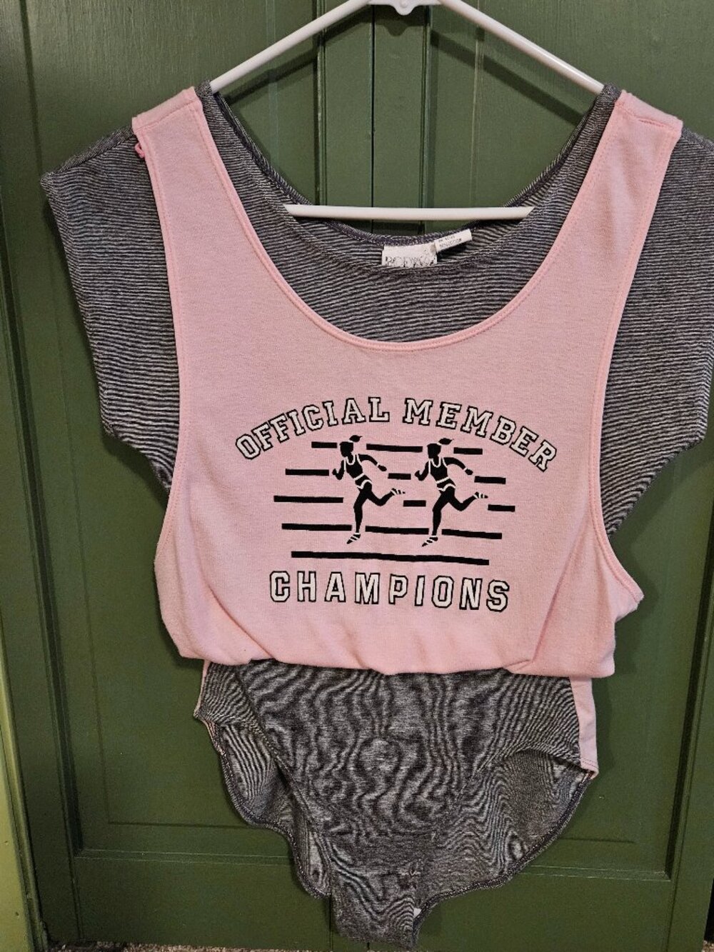 80s Retro Bodysuit Official Member Champion Size L